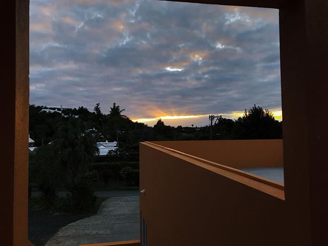 sunset from the porch this evening  #bermuda #aikido #aikikai #bermudaaikikai #dojo #sunset #martialarts #goldenhour #carribean